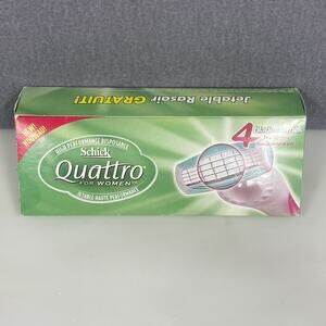 Vintage Schick Quattro For Women 4 Blade Disposable Razor NEW TV Movie Prop NOS